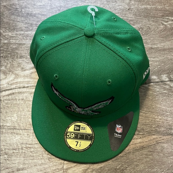 New Era Philadelphia Eagles Kelly Green Main 59FIFTY Fitted Hat - Picture 2 of 4